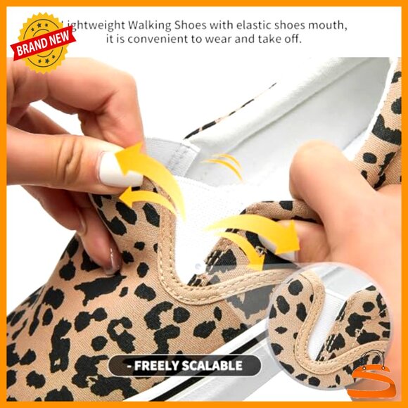 Canvas Slip On Sneakers Loafers Casual Comfort Non Slip Retro Classic Shoes - Picture 4 of 7